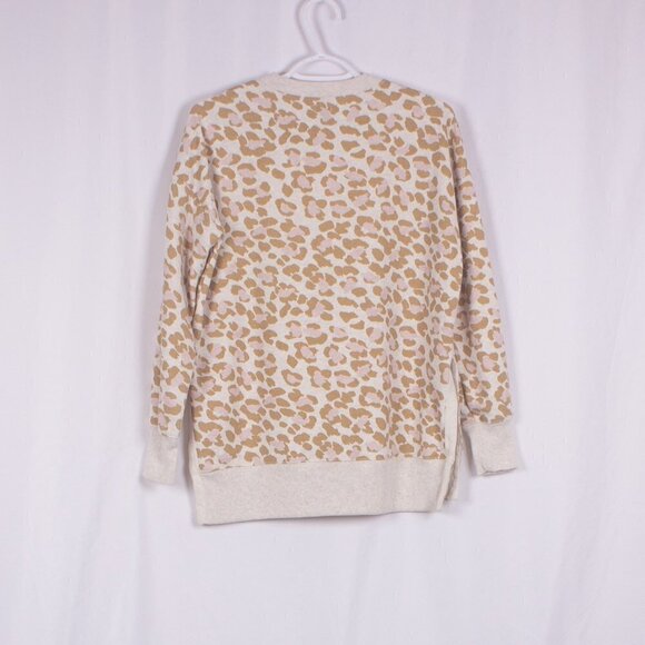 AERIE Leopard Print Oversized Fit Pullover Size XXS - Picture 6 of 7